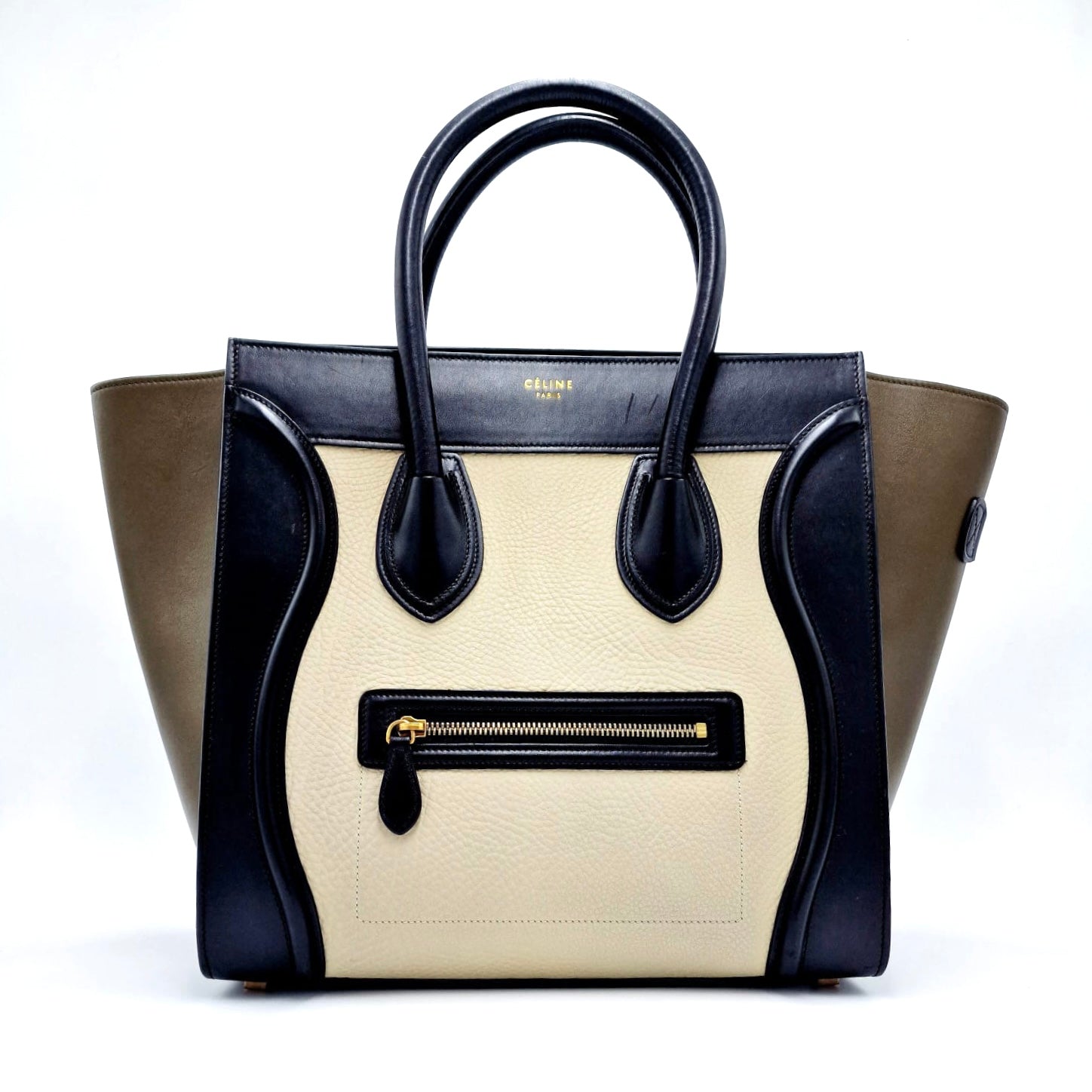 Celine Mini Luggage Tricolor Tote Bag