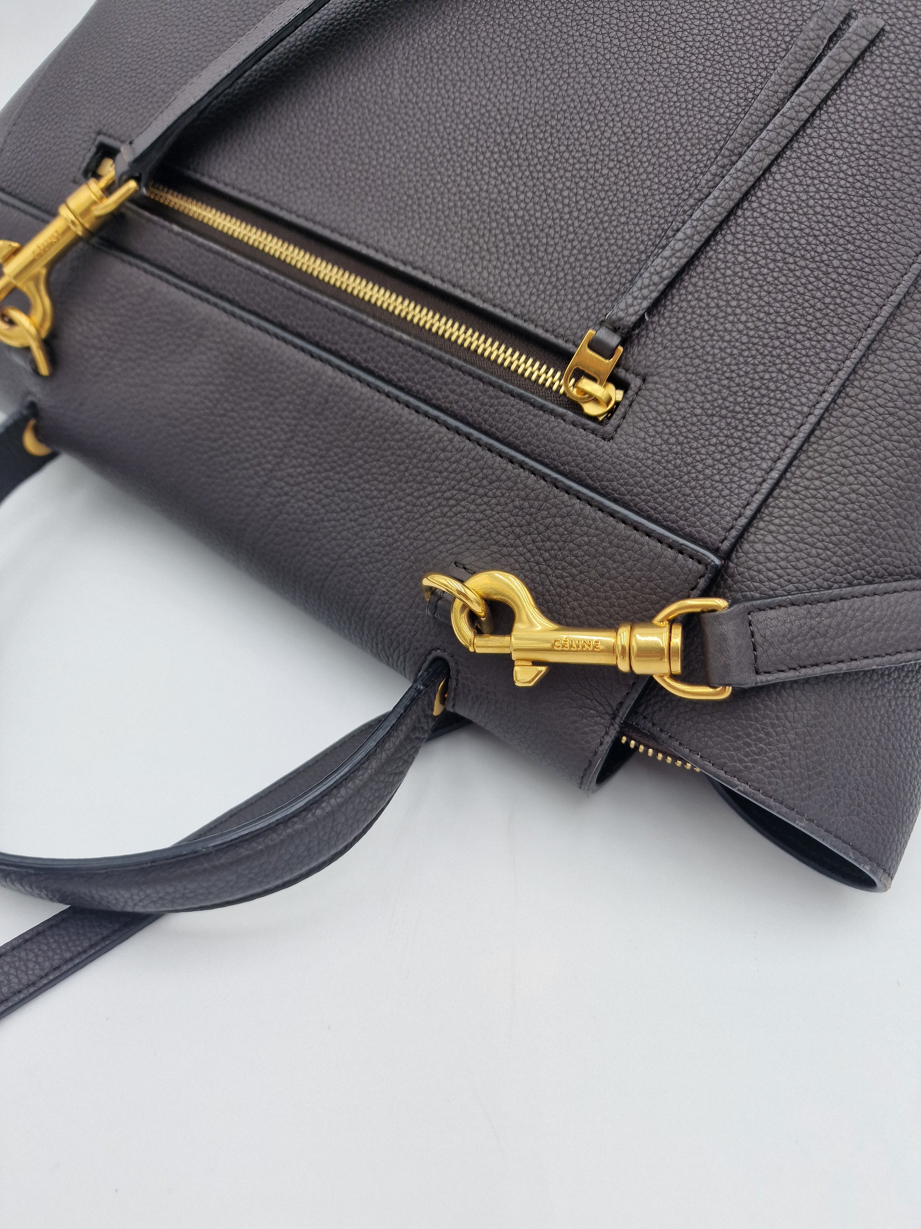 Celine Mini Belt Bag Dark Grey