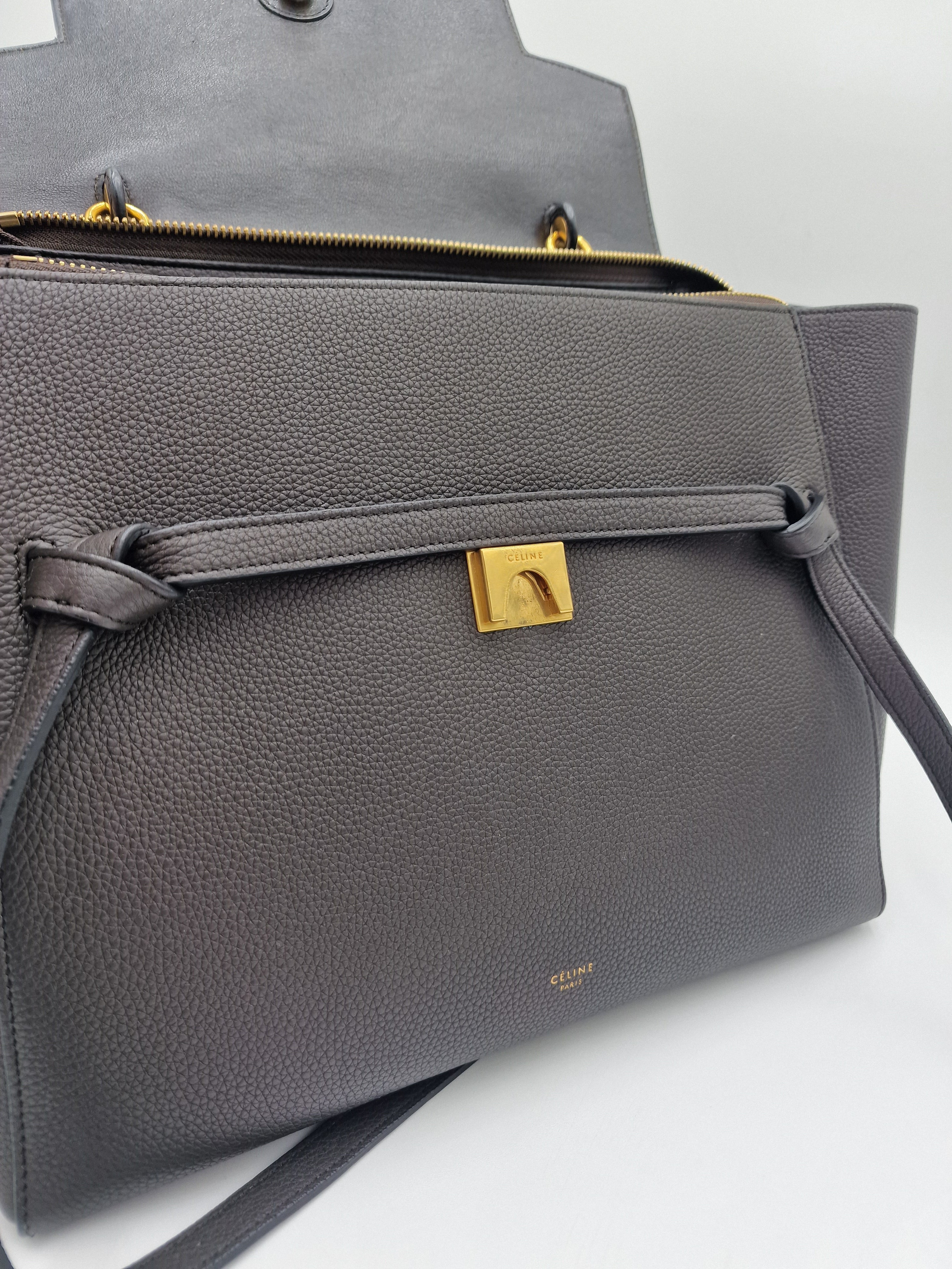 Celine Mini Belt Bag Dark Grey
