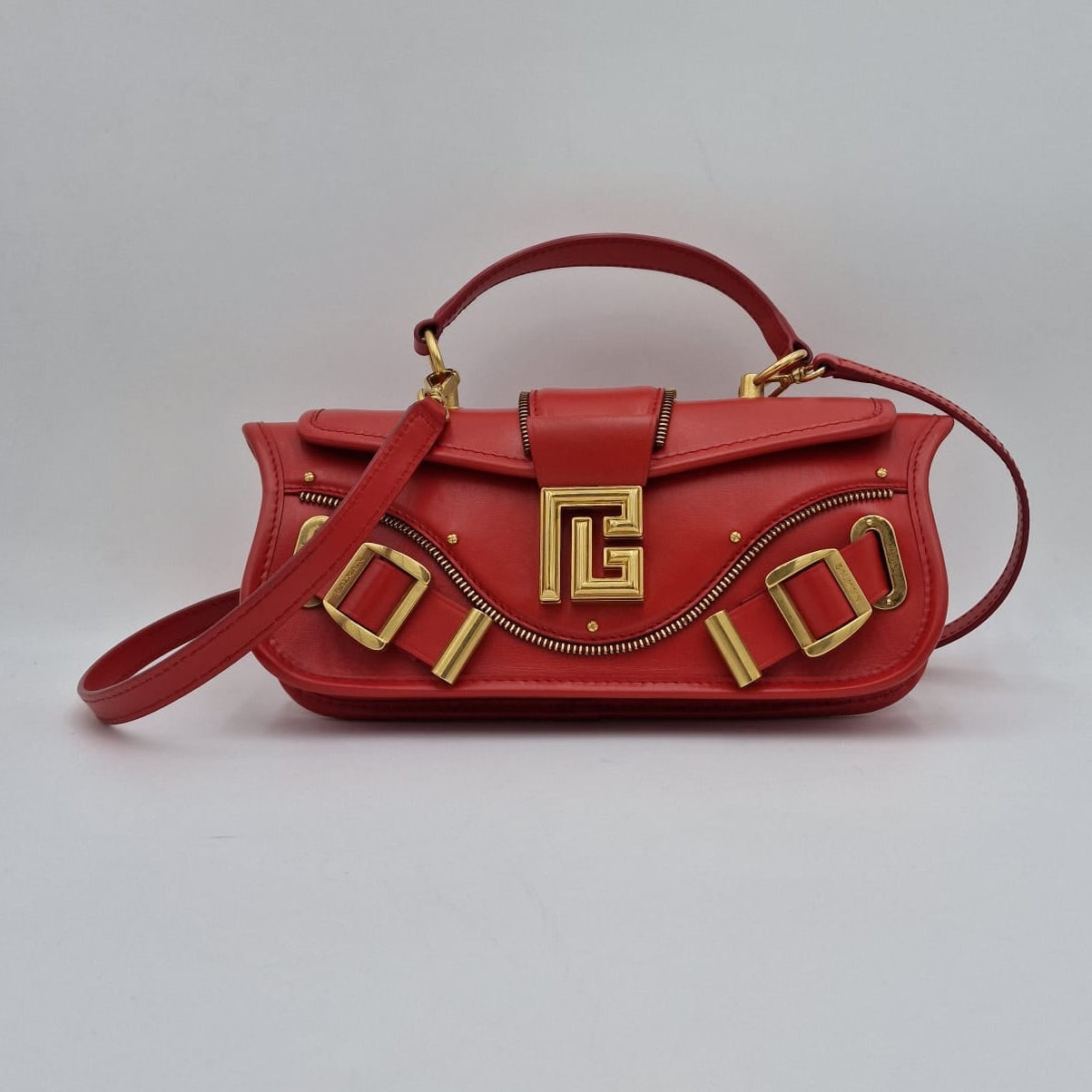 Gucci Pebbled Leather Small Swing Tote Fuchsia