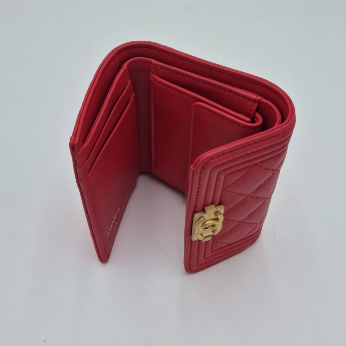 Chanel Boy Flat Small Wallet