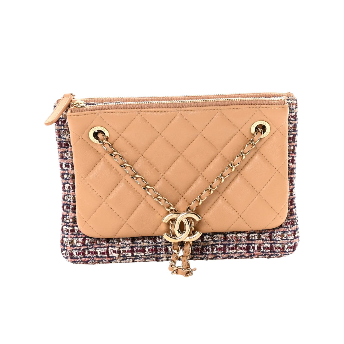 Chanel Lambskin and Tweed Bag