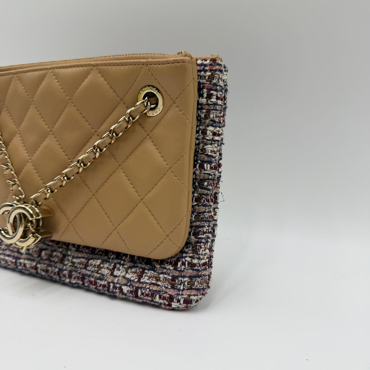 Chanel Lambskin and Tweed Bag