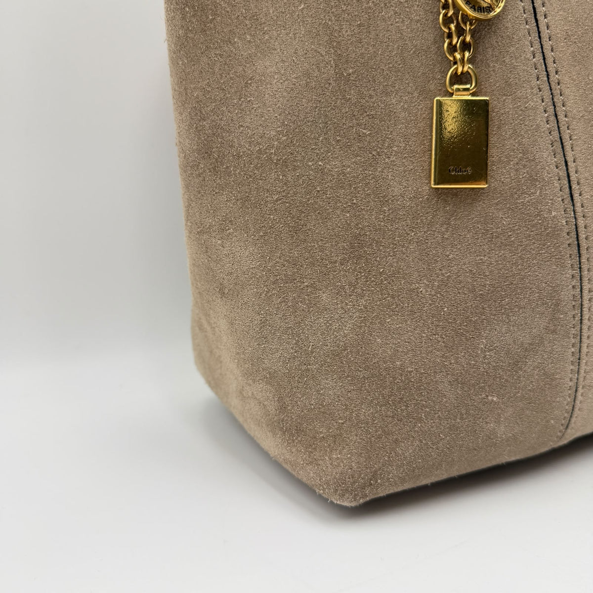 Chloé Spin Tote Suede Medium