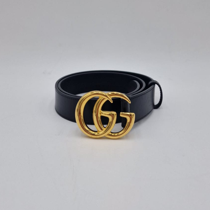 Gucci Double GG Marmont Leather Belt
