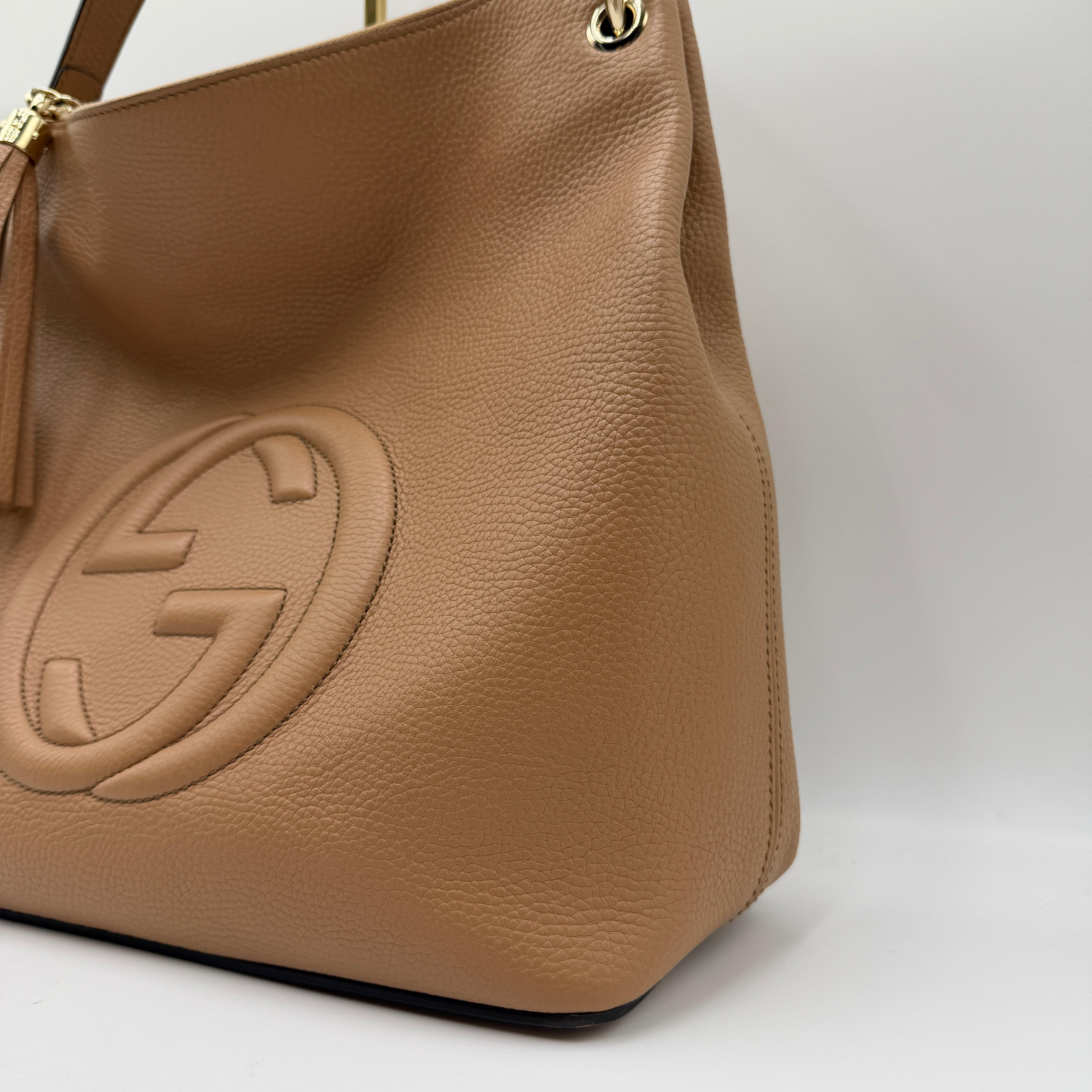 Gucci Soho Leather Tote Large