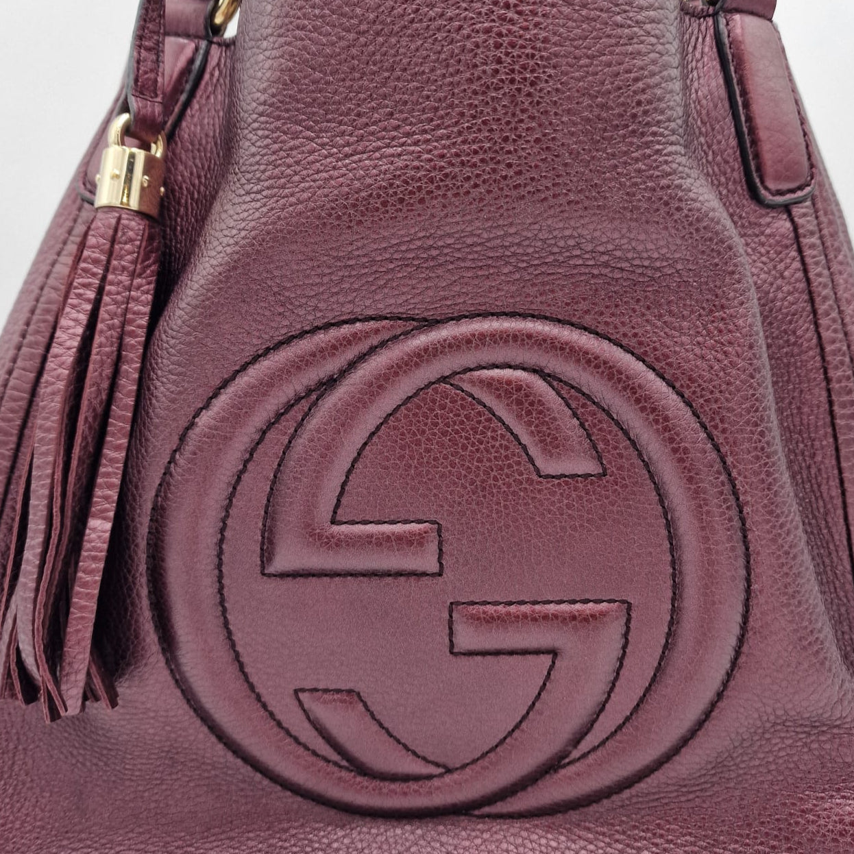 Bolso tote pequeño de cuero Gucci Soho