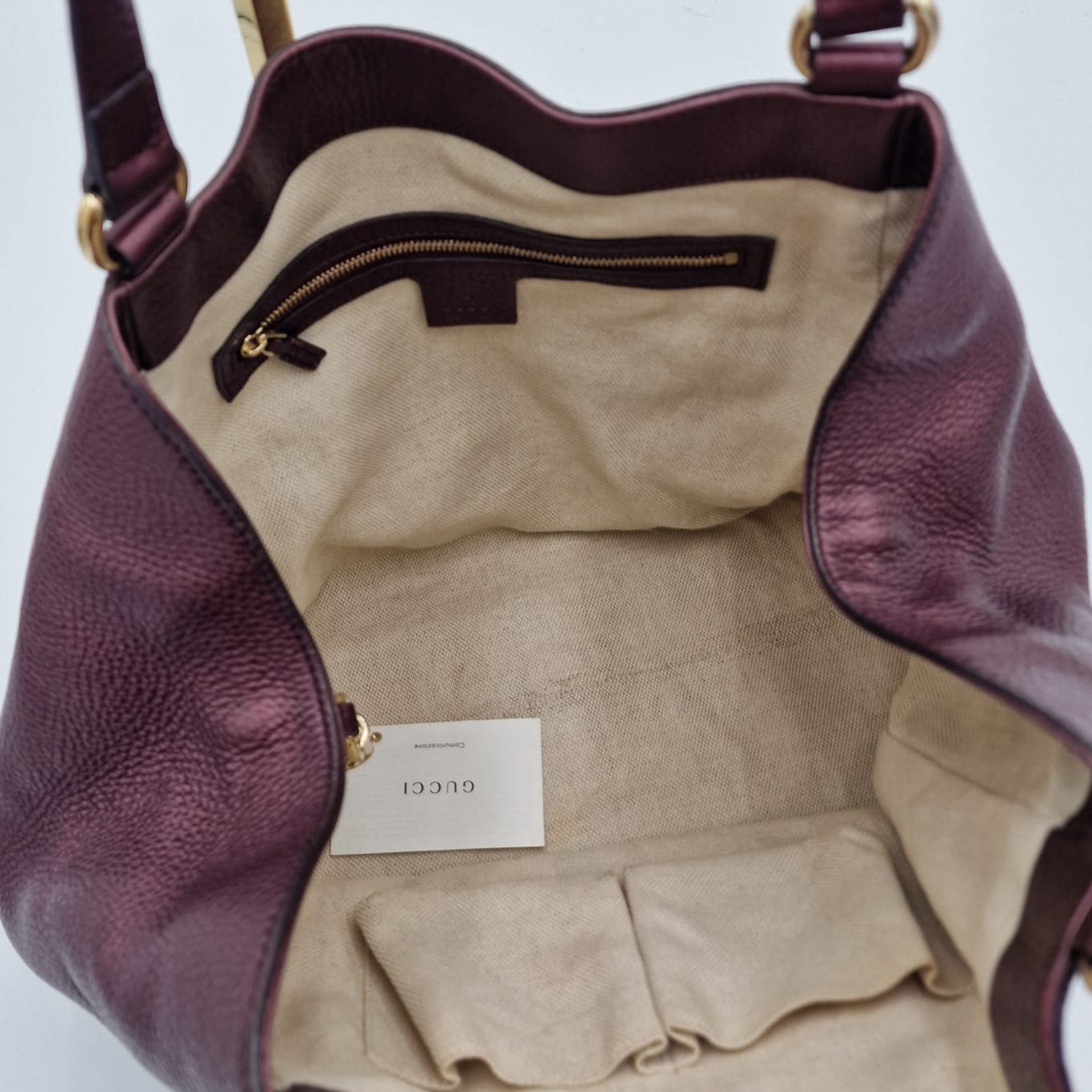 Bolso tote pequeño de cuero Gucci Soho