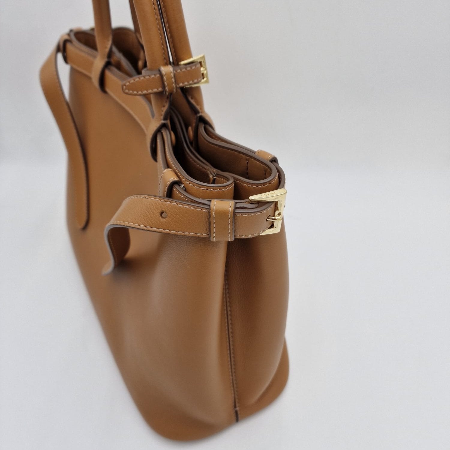 Prada Buckle Medium leather handbag with belt