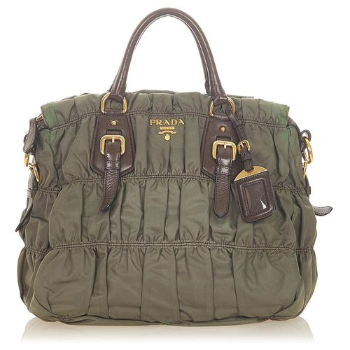 Prada Green Tessuto Gaufre