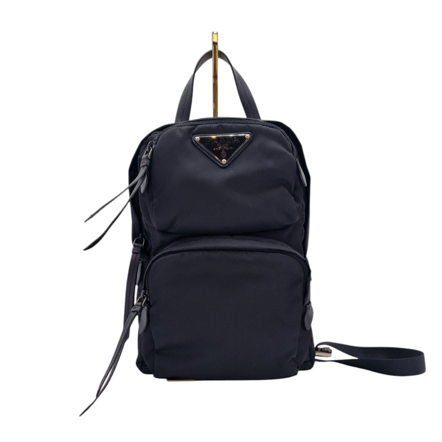 Prada Re-Nylon Saffiano Leather Backpack