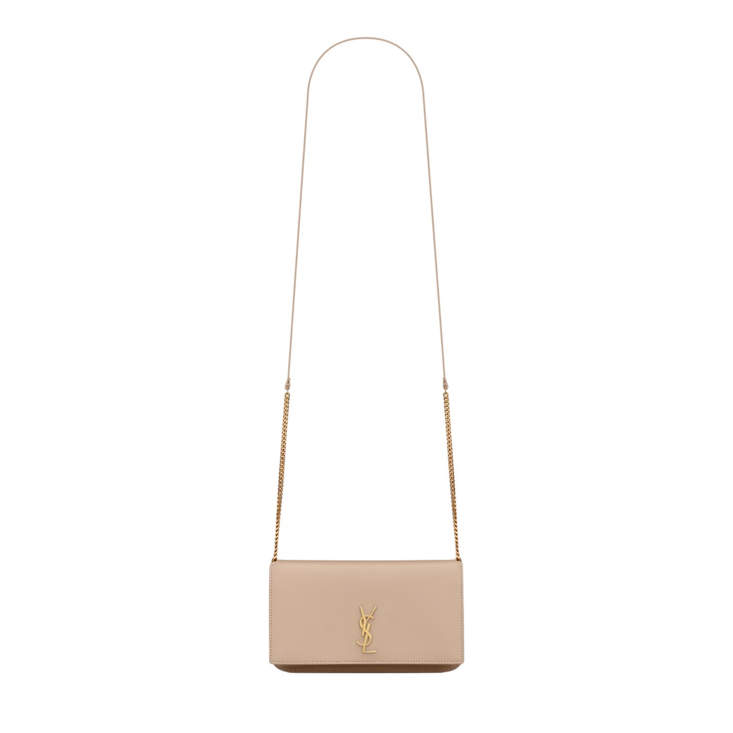 Bolso clutch con monograma New Pouch de Saint Laurent
