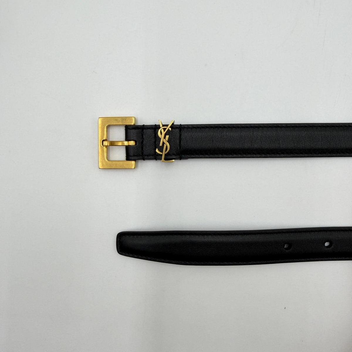 Saint Laurent Cassandre Thin Belt