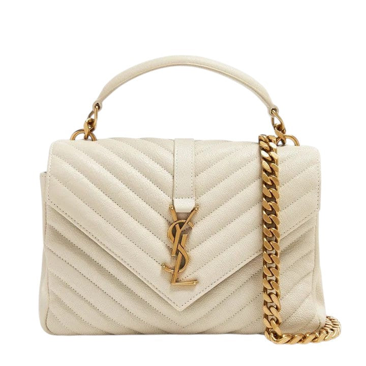 Saint Laurent College Medium White Vintage