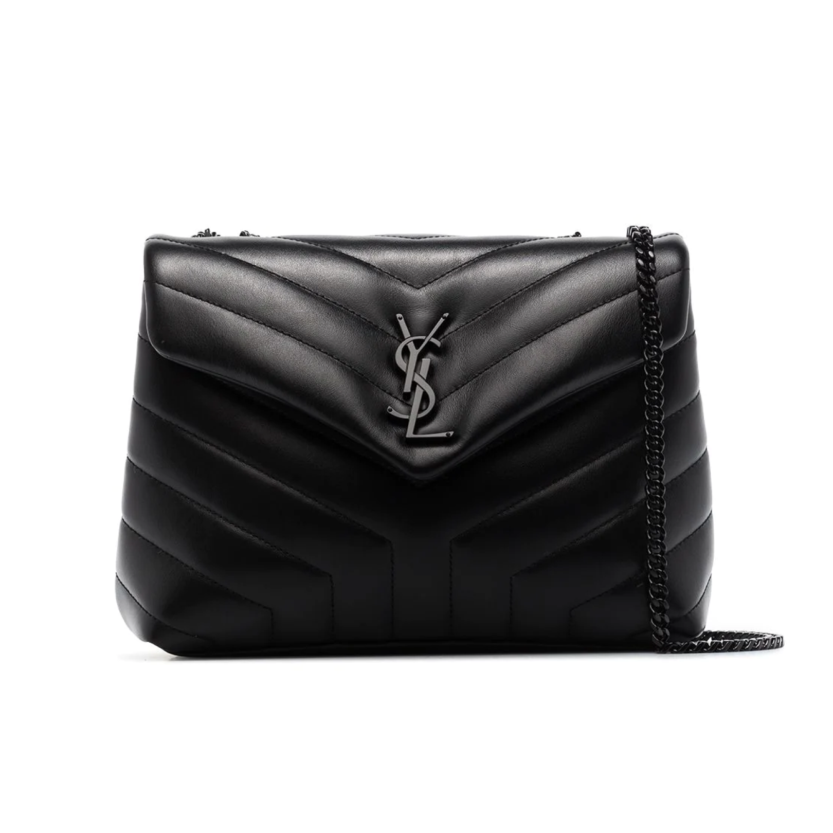 Saint Laurent Loulou Small Black Hardware