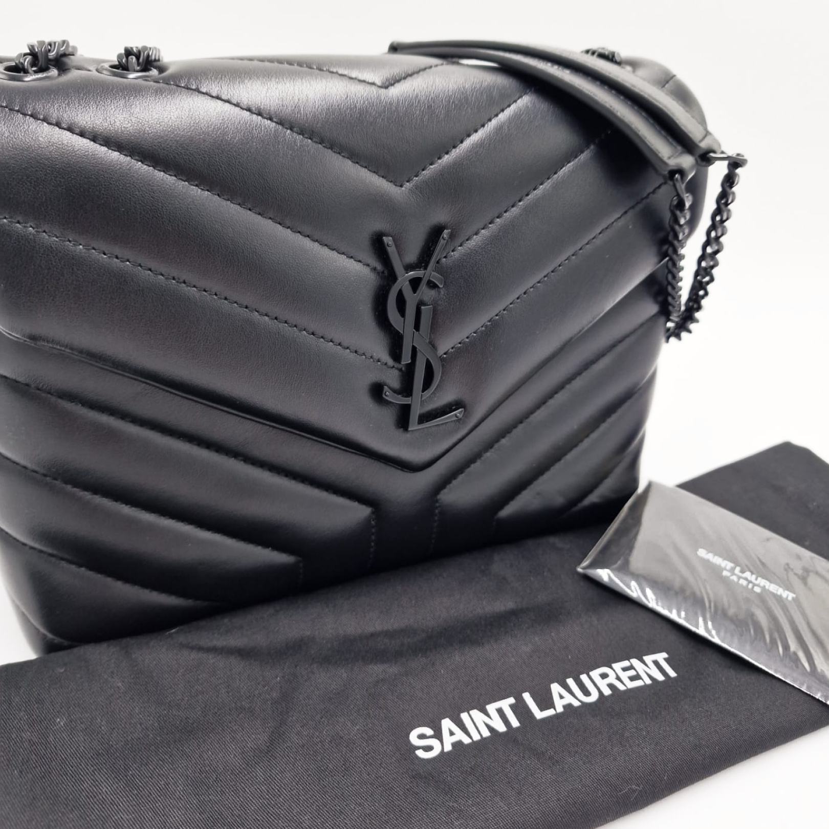 Saint Laurent Loulou Small Black Hardware