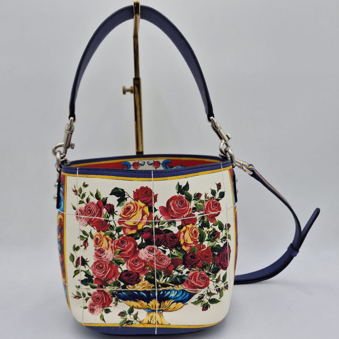 Dolce & Gabbana Majolica Print Bucket Bag