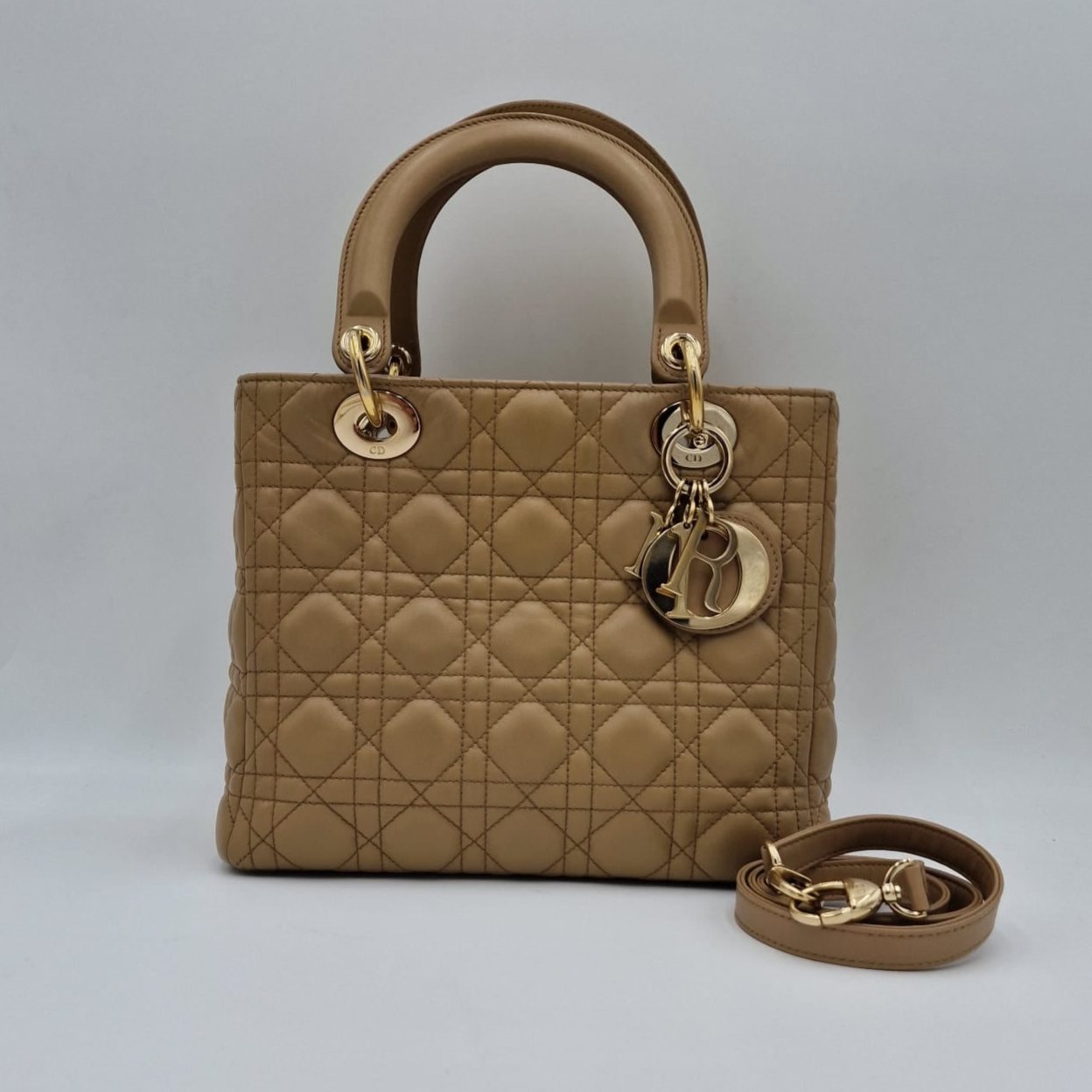 Dior Lady Medium Beige bag