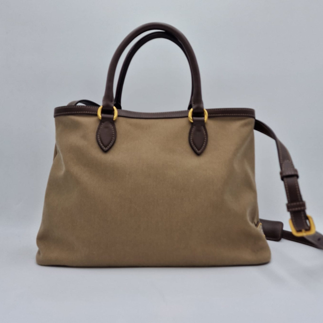 Prada Logo Canvas Tote