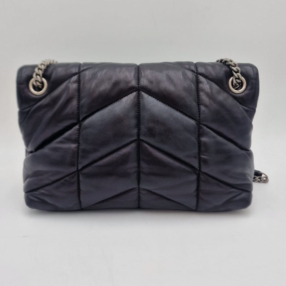 Saint Laurent Loulou Puffer Small Black