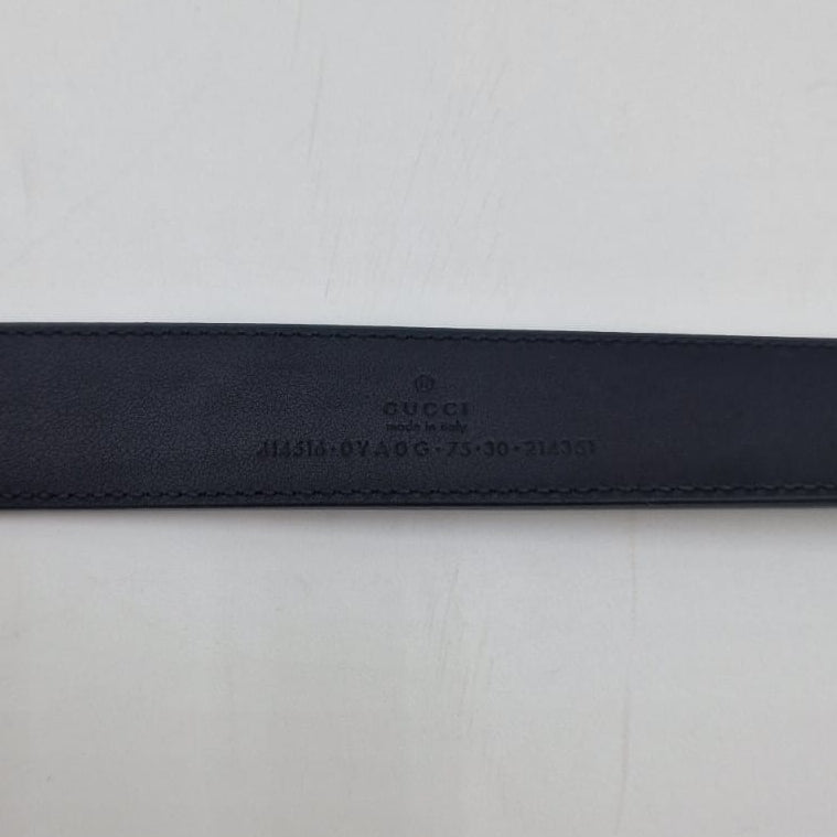 Cinturón ancho de piel Gucci