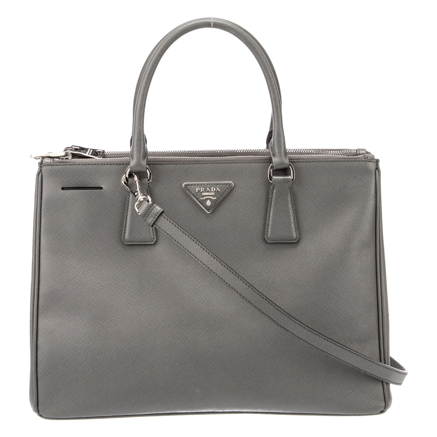 Prada Galleria Bolso De Piel Saffiano Rosa