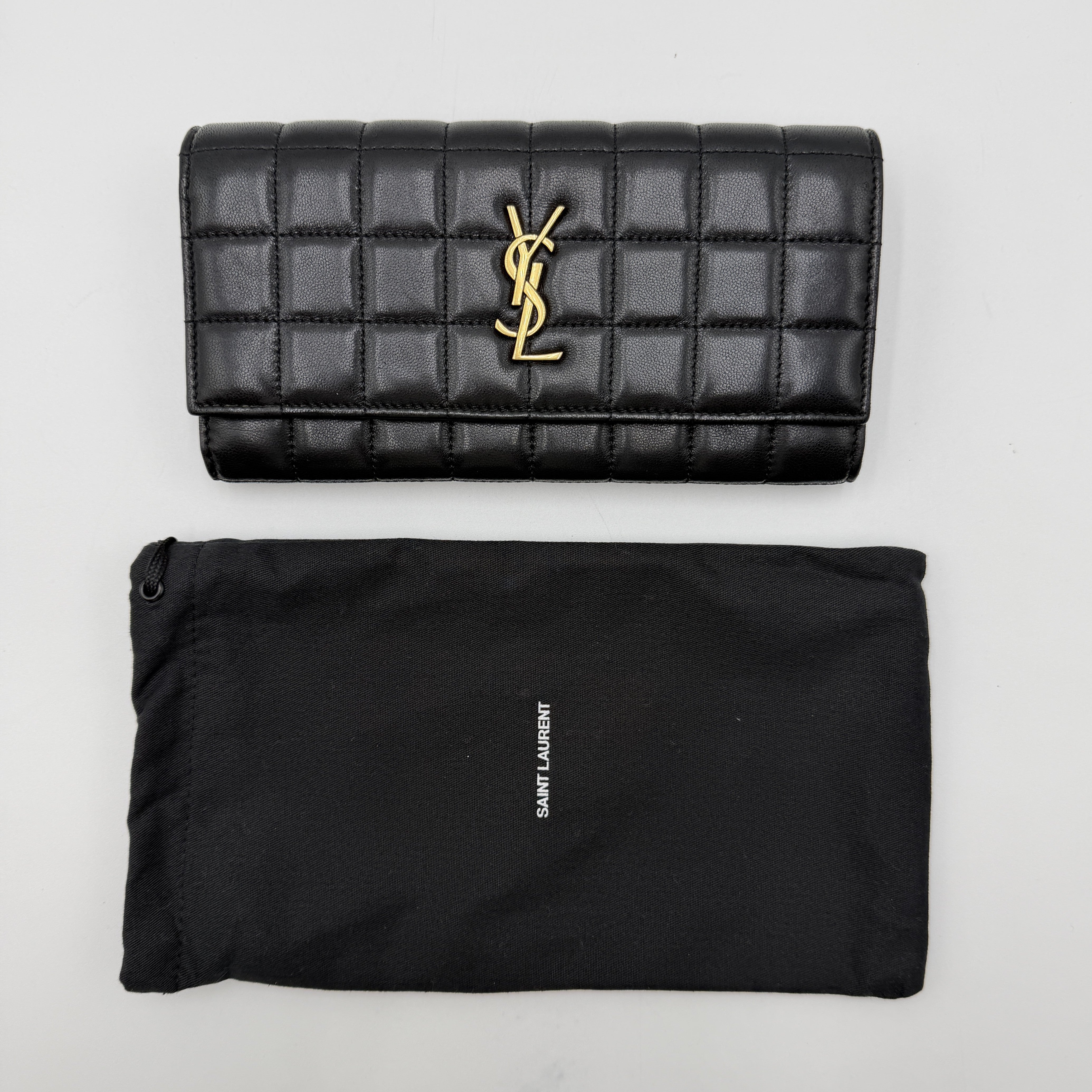 Saint Laurent Cassandre Matelassé Wallet