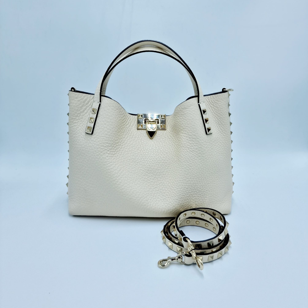 Bolso tote pequeño Rockstud de Valentino