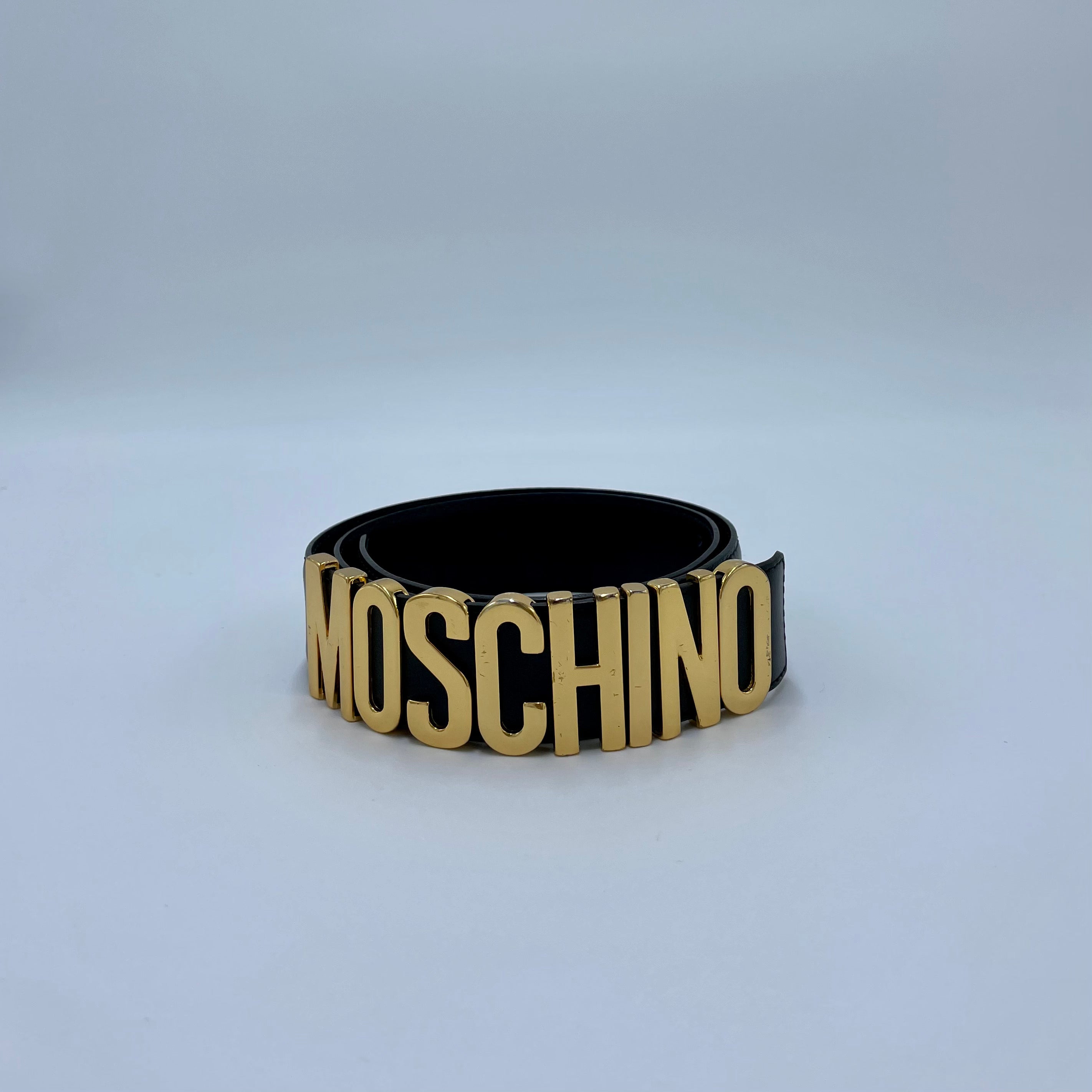 Moschino Logo-Plaque Belt