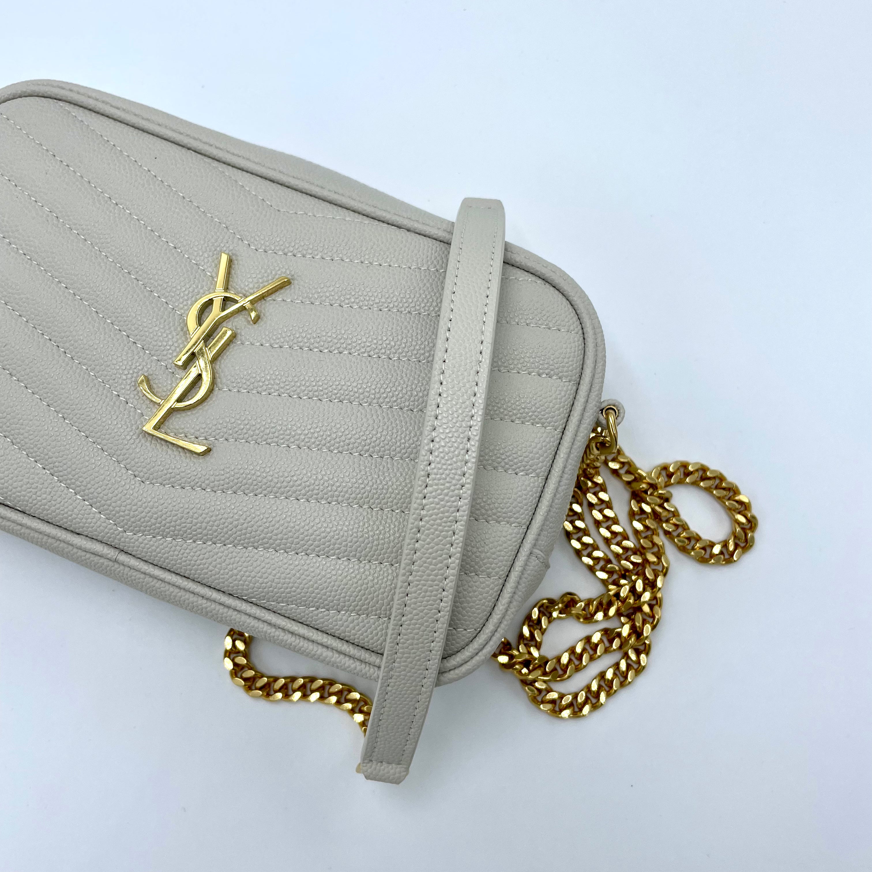 Saint Laurent Lou Mini Bag Blanc Vintage
