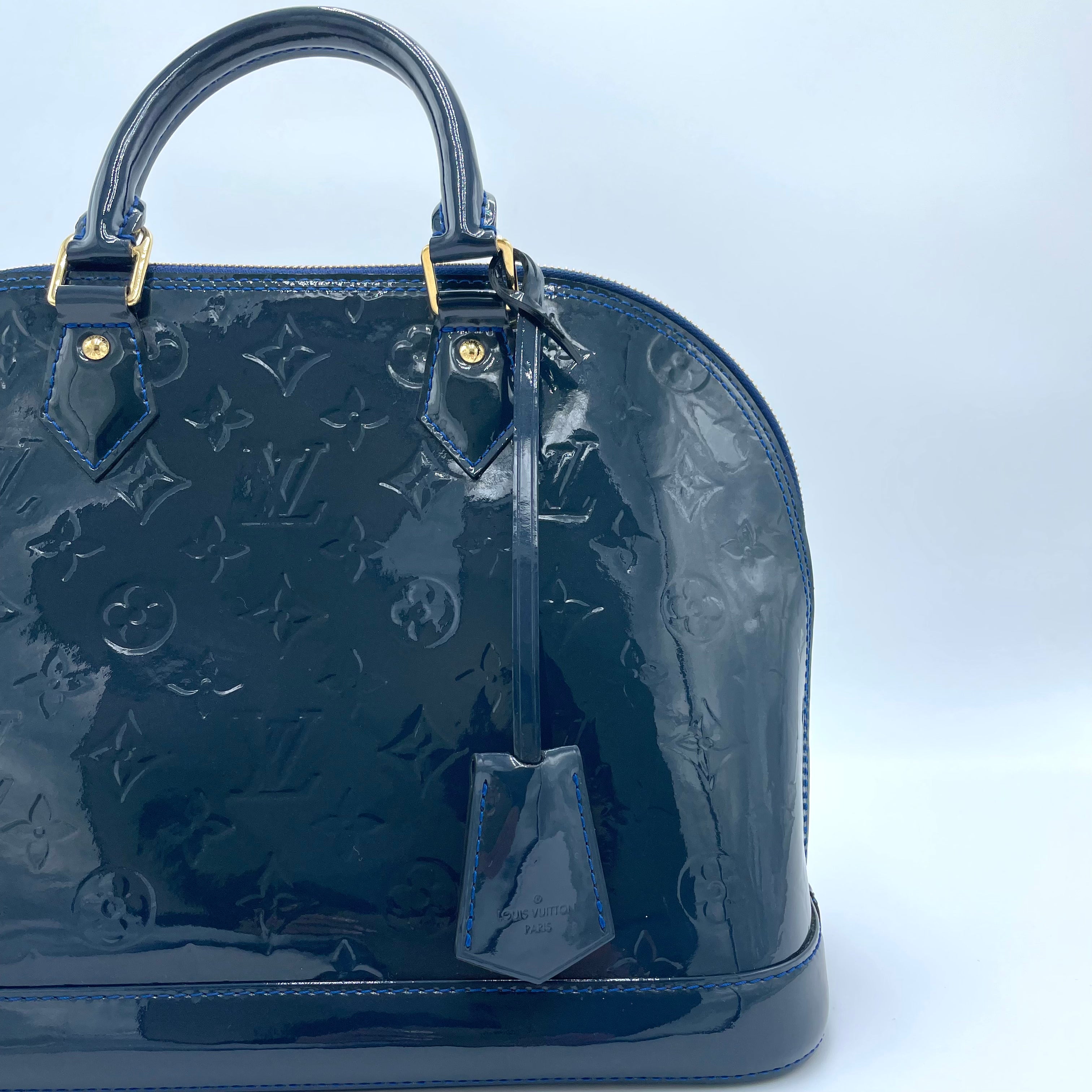 Louis Vuitton Alma GM Vernis Azul