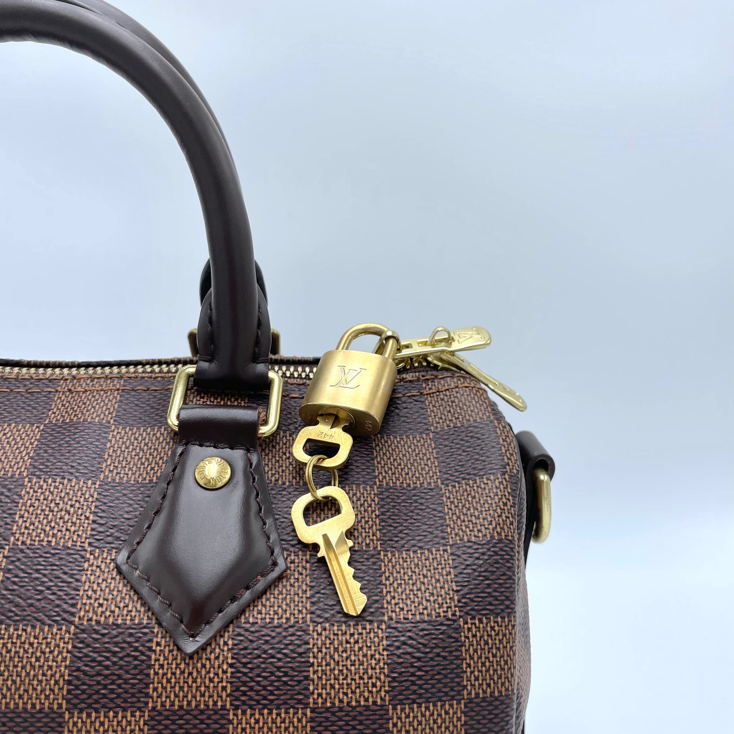 Louis Vuitton Speedy 25 Damier Ebene c/ Alça