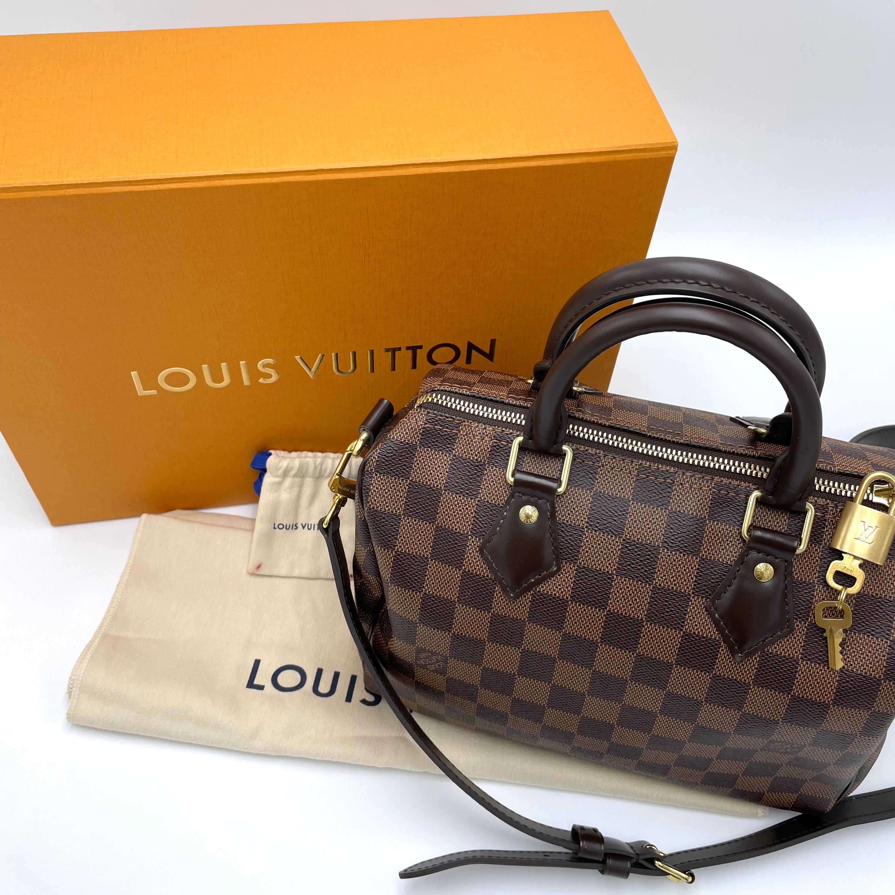 Louis Vuitton Speedy 25 Damier Ebene c/ Alça