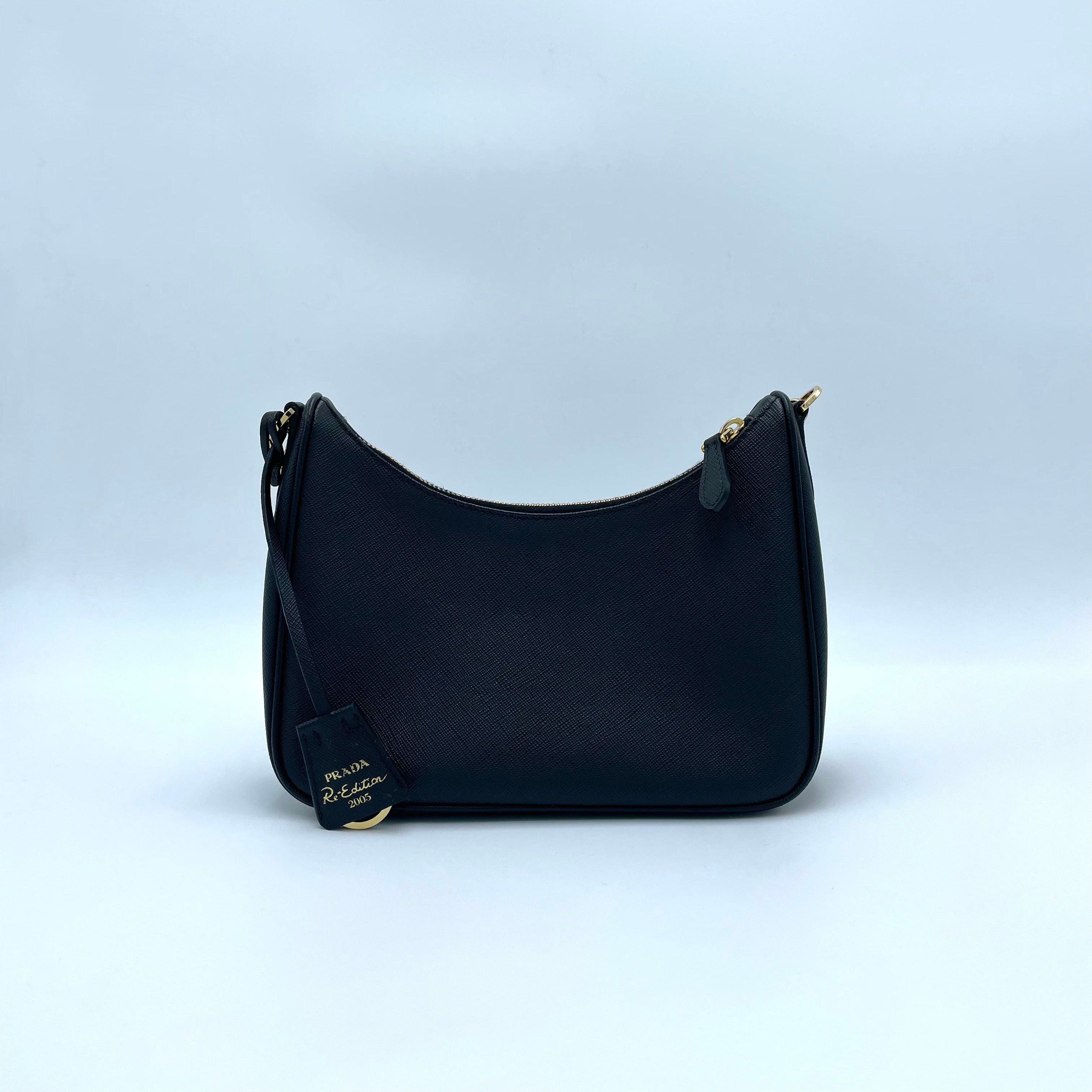 Prada Re-Edition 2005 Saffiano Leather Bag Black