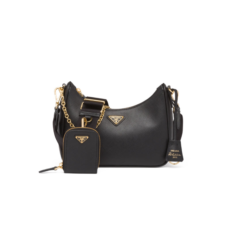 Prada Re-Edition 2005 Saffiano Leather Bag Black