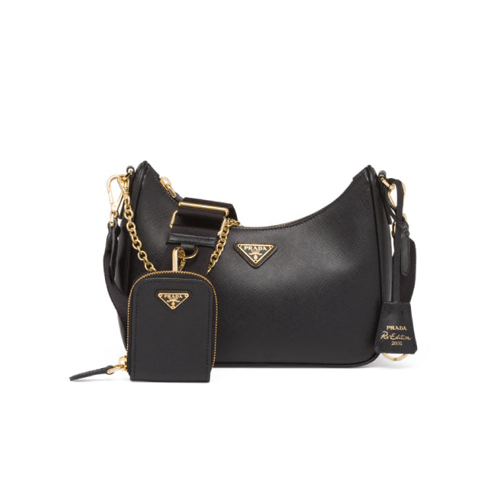 Prada Re-Edition 2005 Saffiano Leather Bag Black