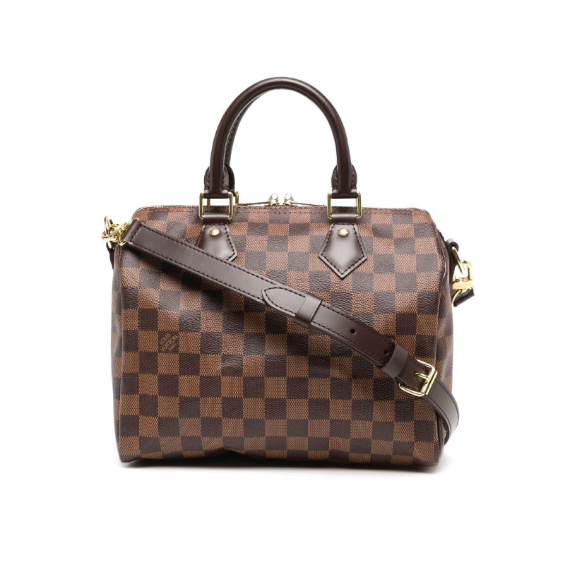 Louis Vuitton Speedy 25 Damier Ebene w/ Strap