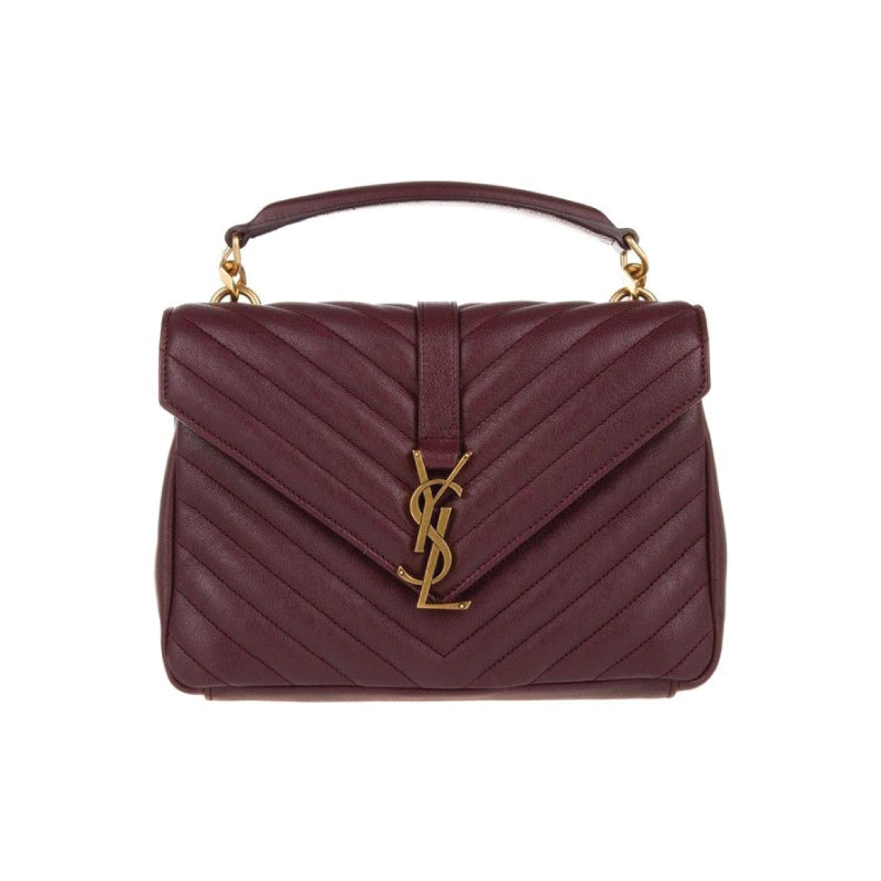 Saint Laurent College Medium Bordeaux