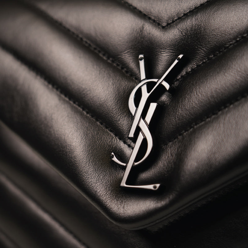 Saint Laurent Loulou Small Leather Bag Black