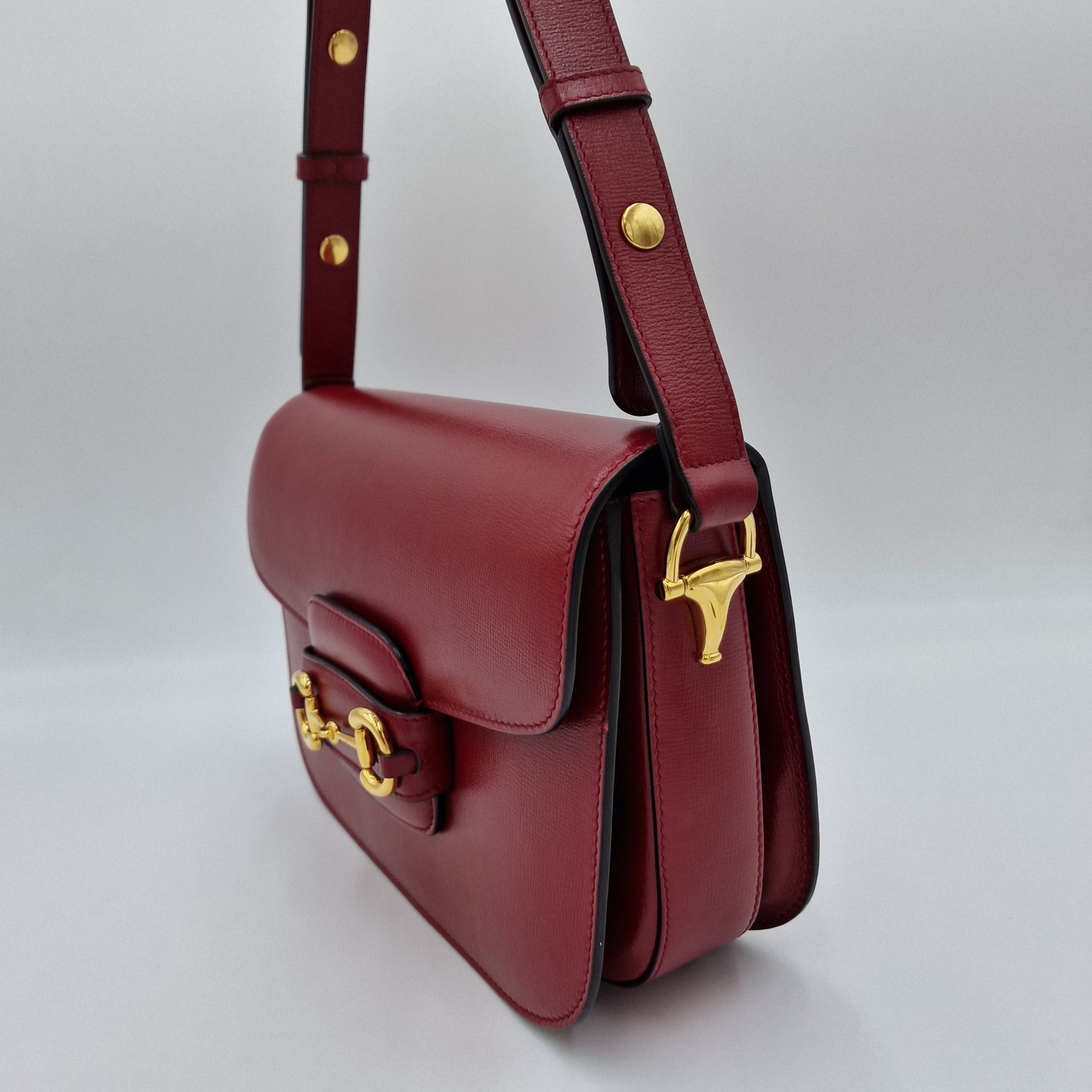 Gucci 1955 Horsebit Bag Vintage Gucci Horsebit 1955 Red Leather