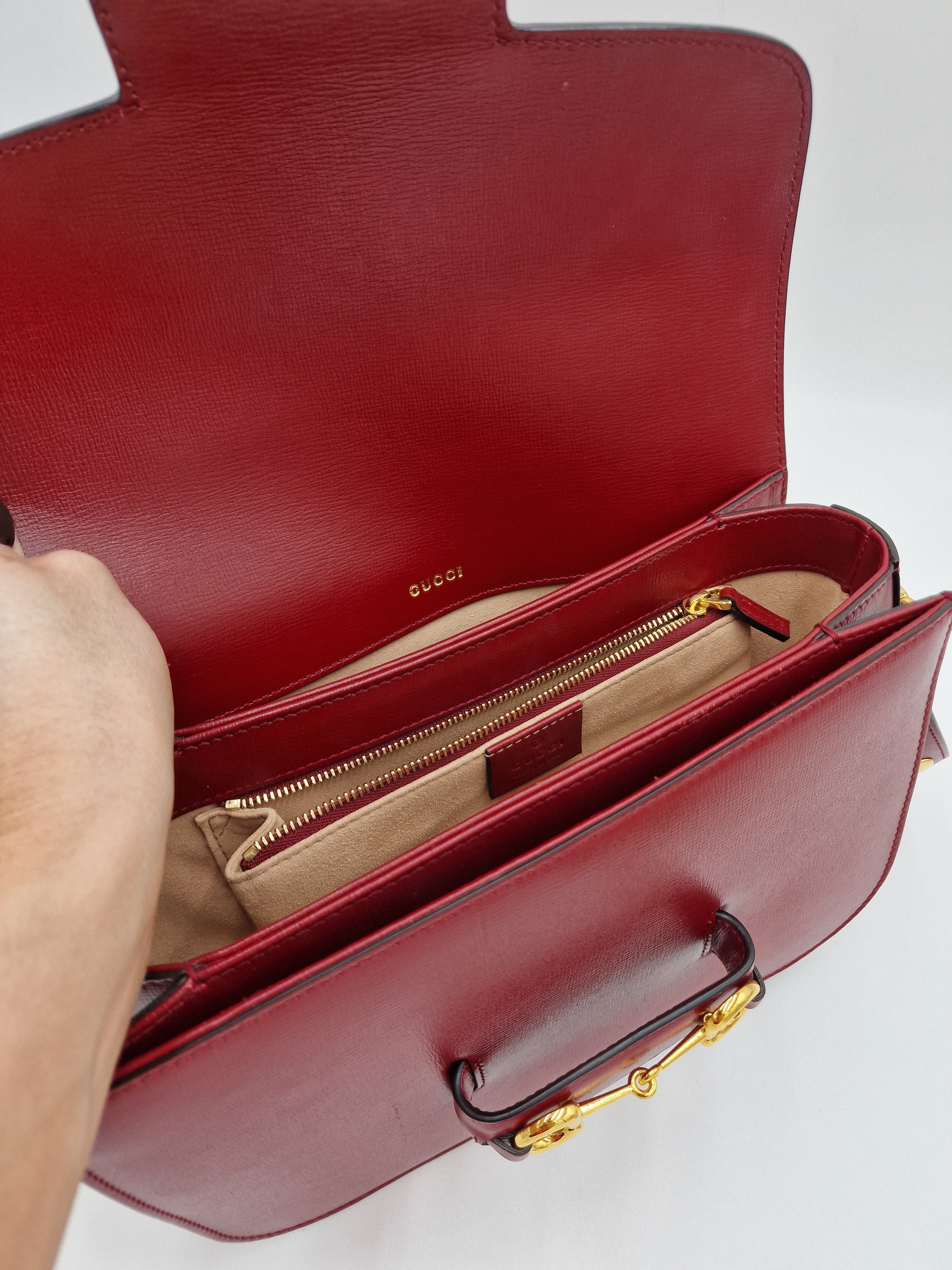 Gucci Horsebit 1955 red leather