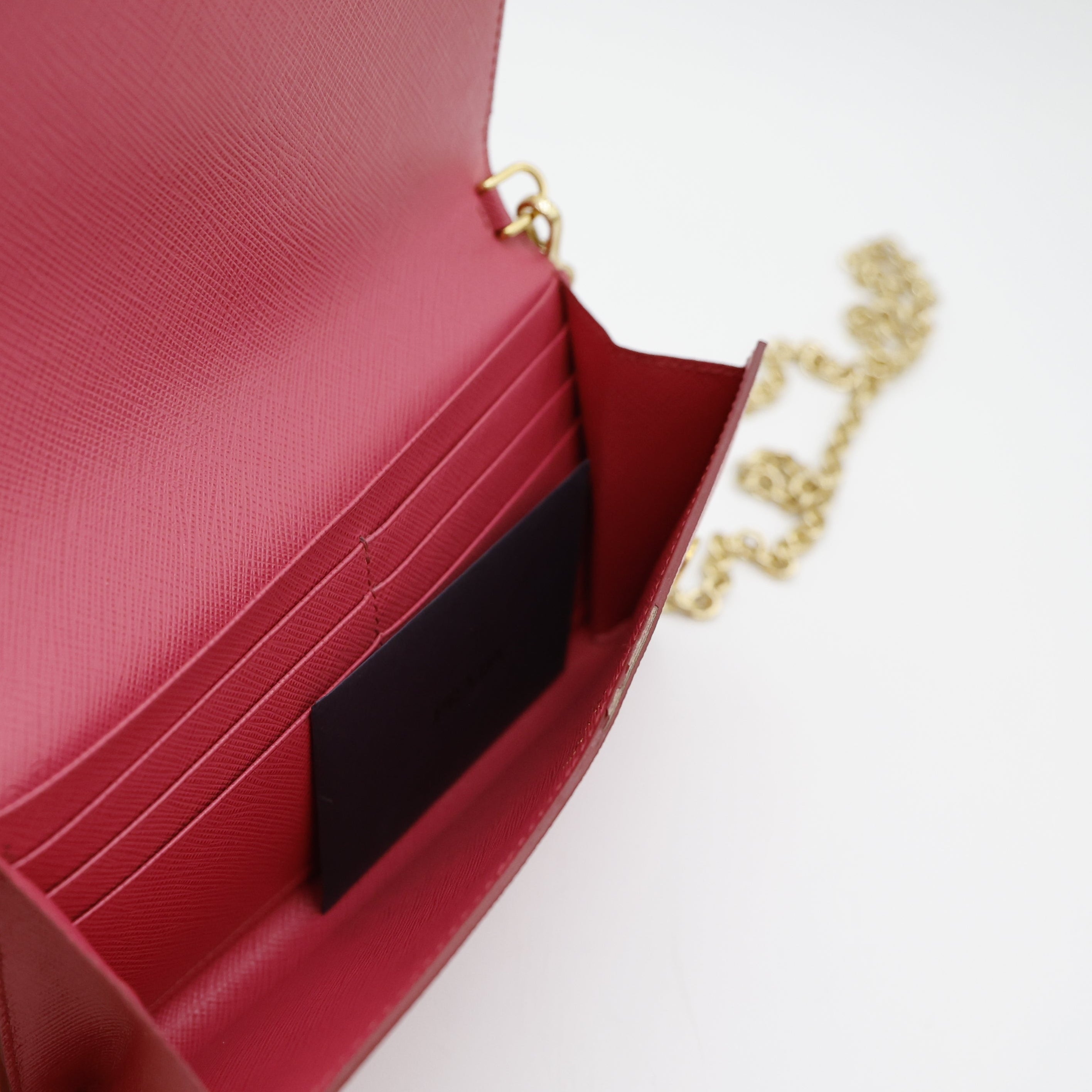 Prada Saffiano Wallet On Chain