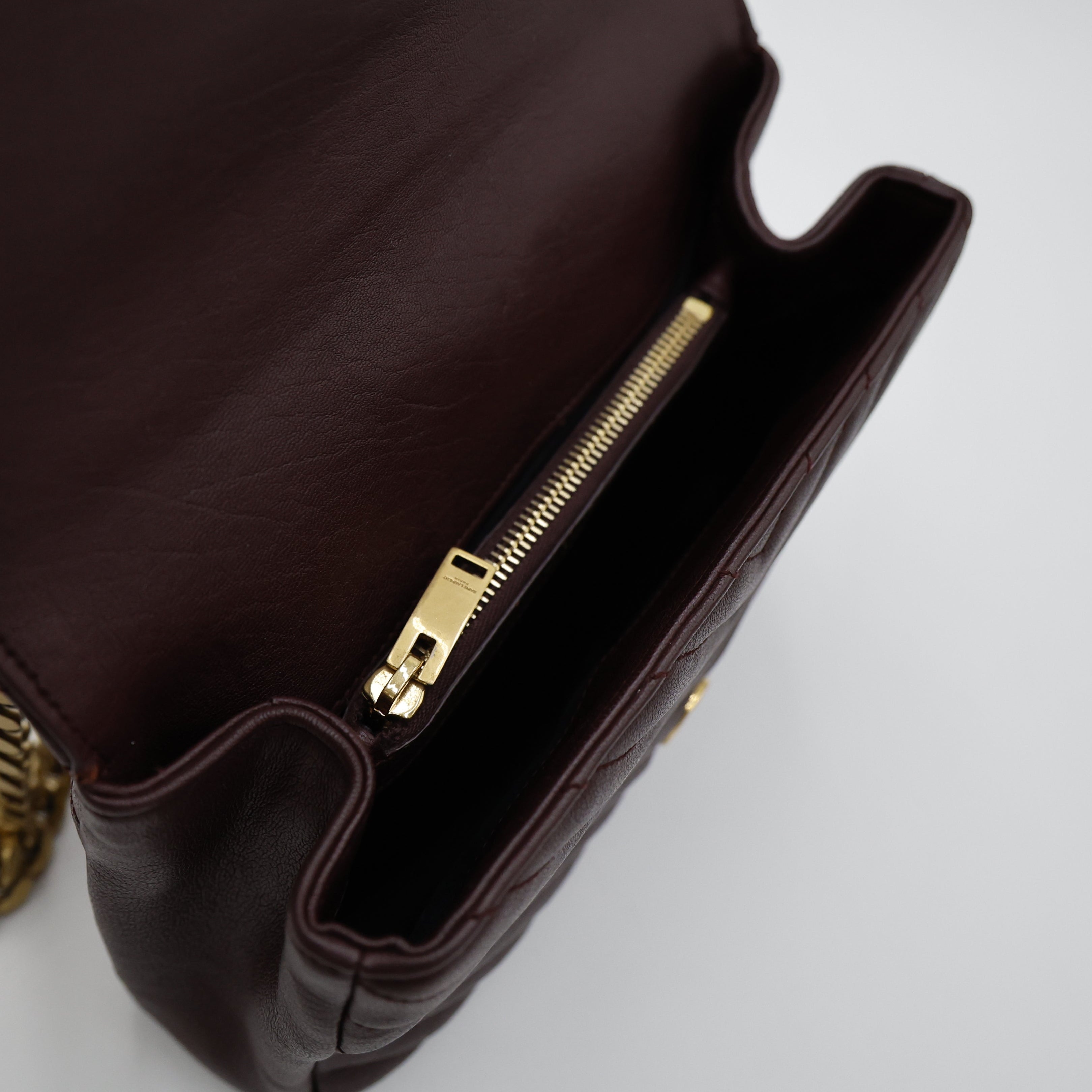 Saint Laurent College Medium Bordeaux