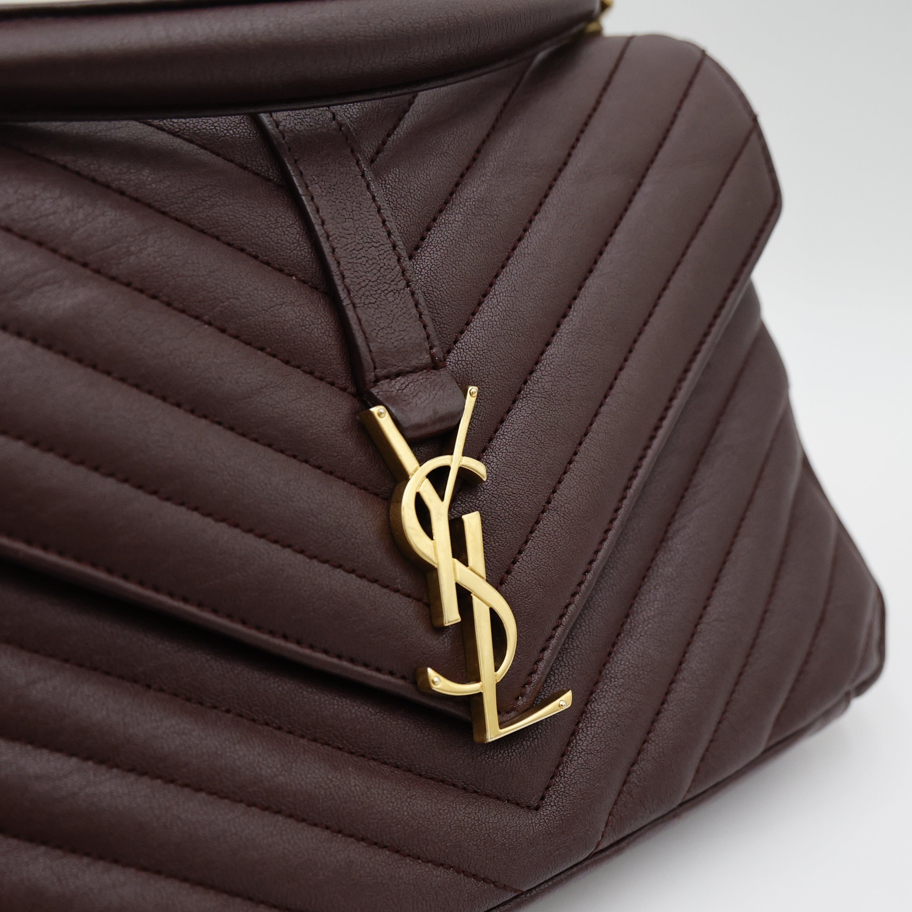 Saint Laurent College Medium Bordeaux