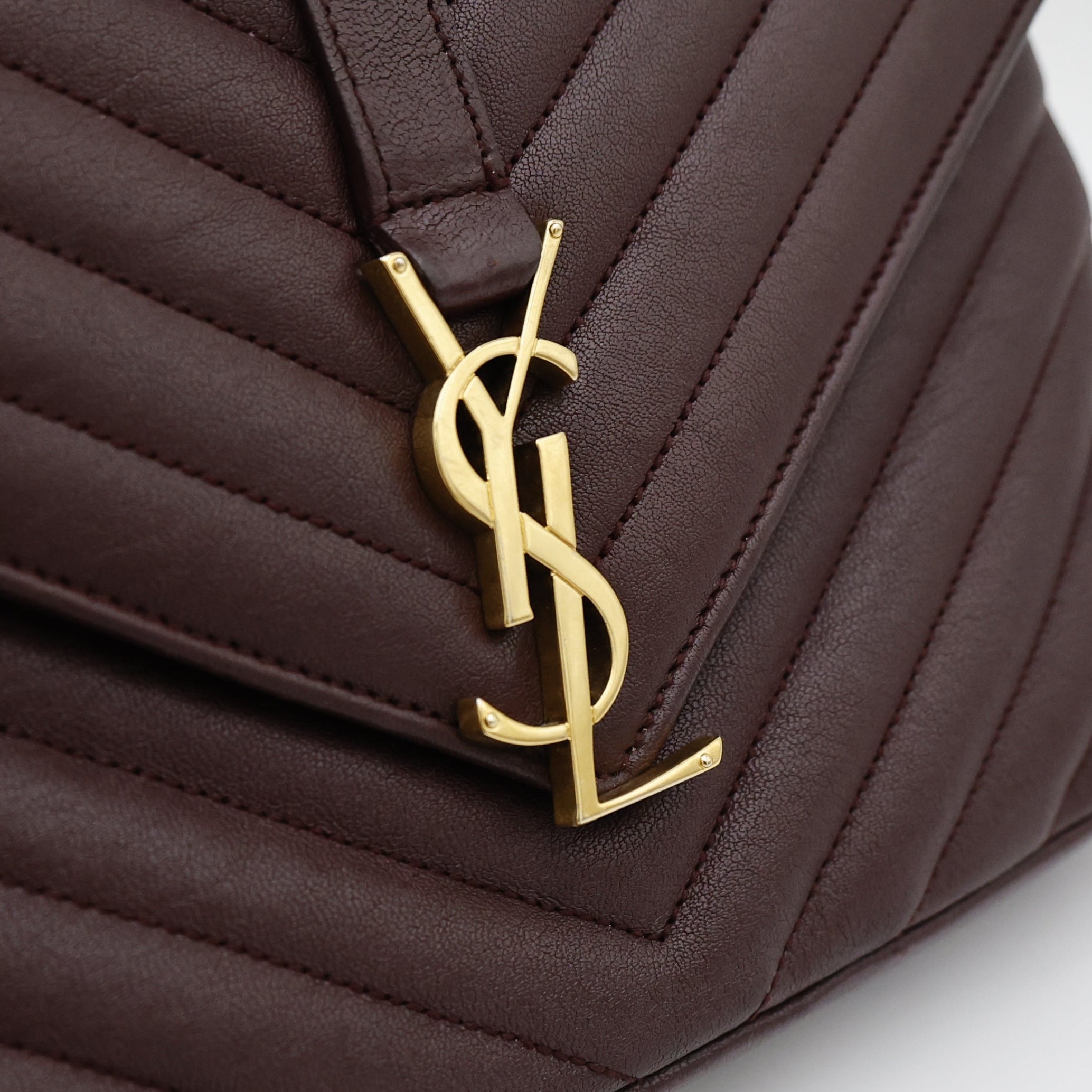 Saint Laurent College Medium Bordeaux
