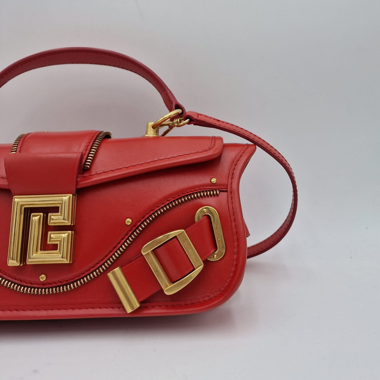 Gucci Pebbled Leather Small Swing Tote Fuchsia