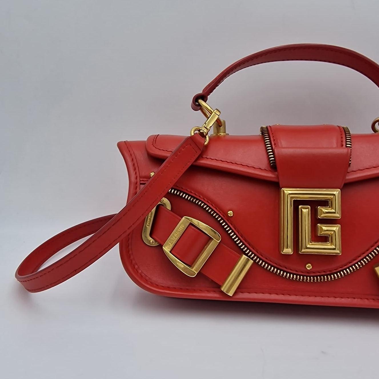 Gucci Pebbled Leather Small Swing Tote Fuchsia