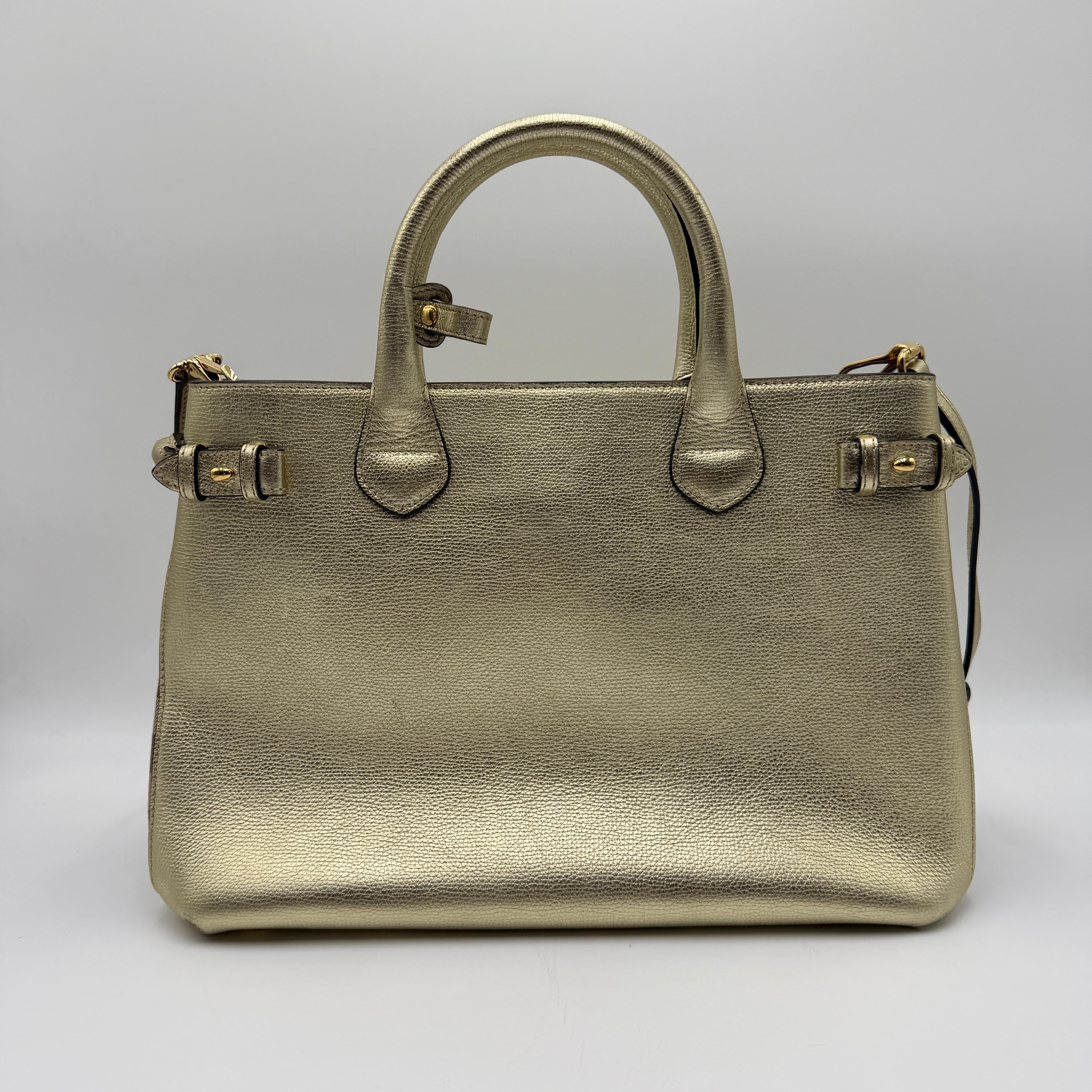 Burberry Metallic House Check Medium Tote