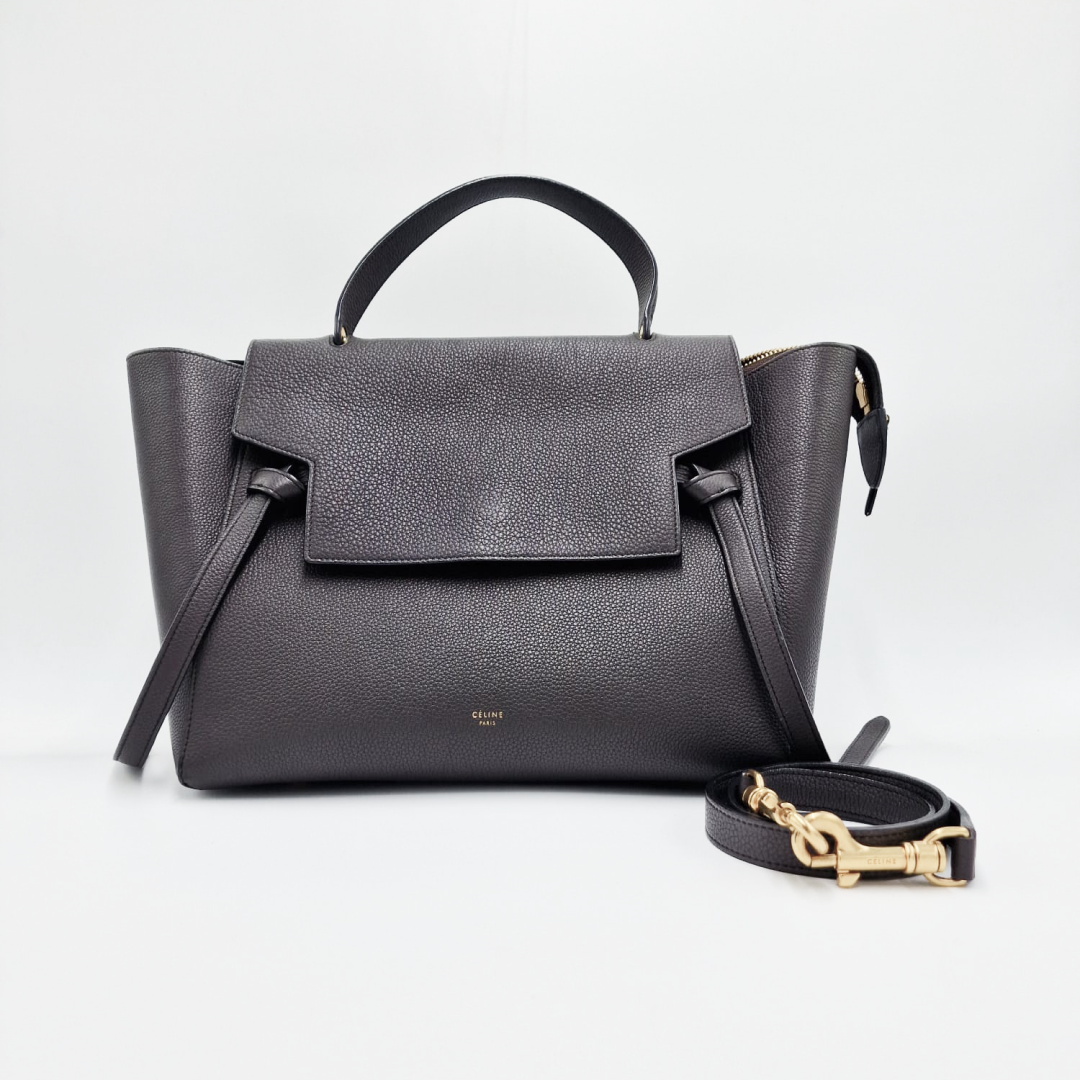 Celine Mini Belt Bag Dark Grey