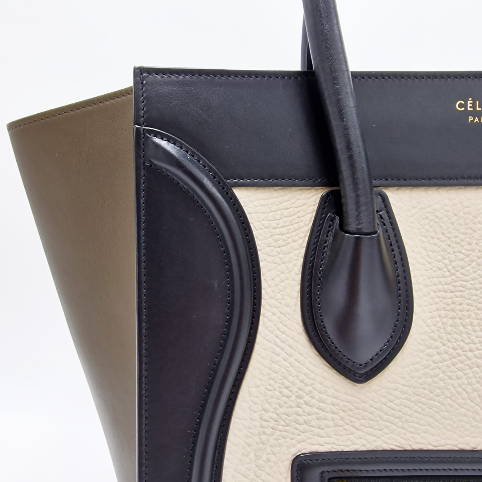 Celine Mini Luggage Tricolor Tote Bag
